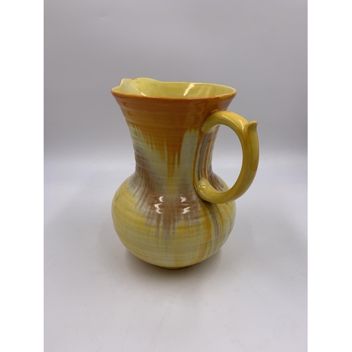 305 - An Art Deco Shelley Harmony dripware jug - approx. 19cm high