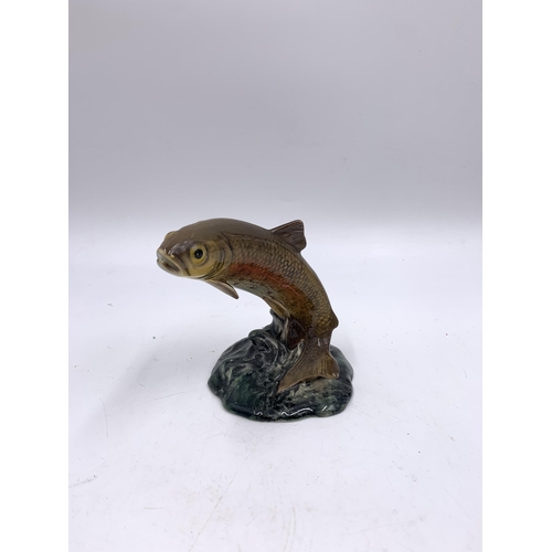 328 - Two Beswick Trout figurines - no. 1390