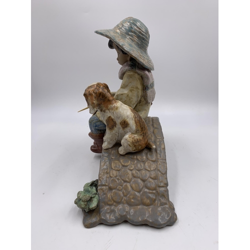 333 - A Lladro The Old Fishing Hole figurine, no. 2237 - approx. 24cm high