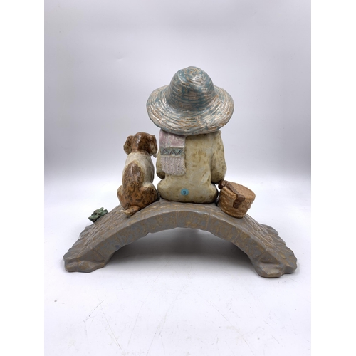 333 - A Lladro The Old Fishing Hole figurine, no. 2237 - approx. 24cm high