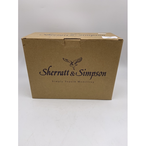 336 - Four boxed Sherratt & Simpson resin animal figurines, no. 57322 Suffolk Ewe and Lamb, no. 57319 Tamw... 