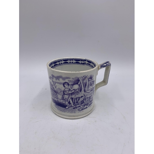 342 - Four 19th century ceramic mugs