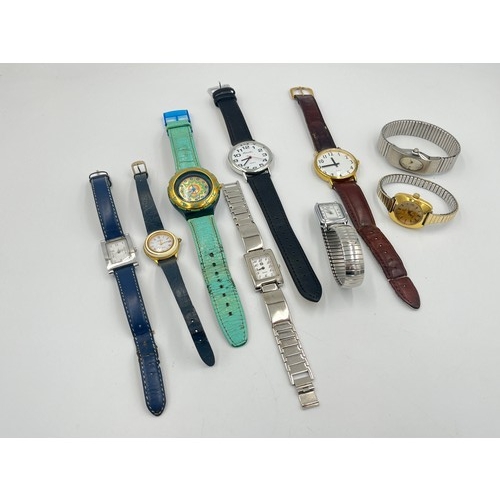 2301 - A collection of wristwatches to include mid 20th century Certina mechanical, Swatch etc.