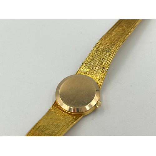 2307 - A mid 20th century Omega mechanical lady's wristwatch with cal. 620 movement, hallmarked 9ct gold ca... 