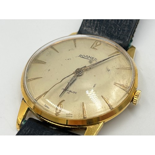 2309 - A mid 20th century Roamer mechanical men's wristwatch