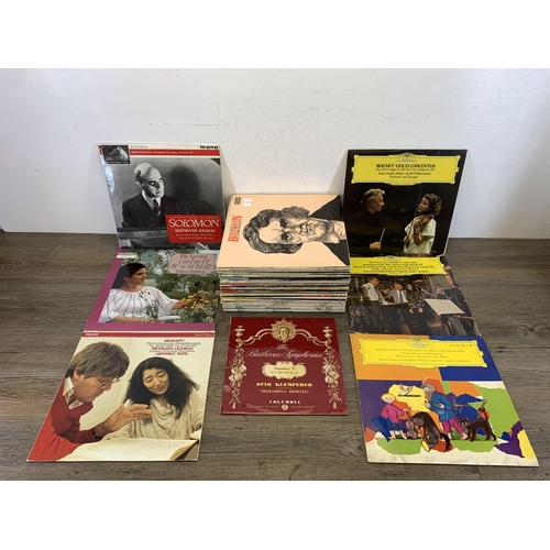 767 - A collection of classical LP vinyl records to include Beethoven, Mozart, Schubert, Britten, Schumann... 