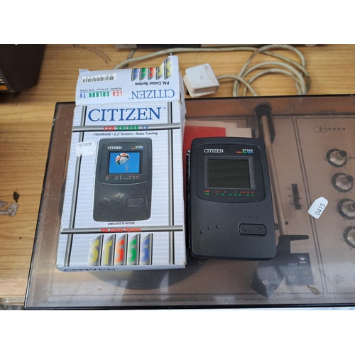 726 - Three items, one boxed Wien-Auto ET-1008 solid state cassette recorder with accessories and instruct... 