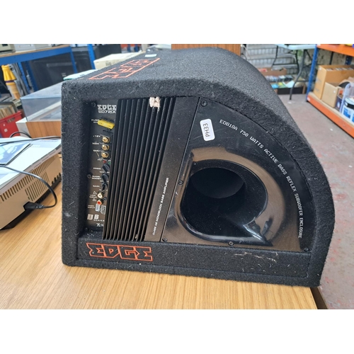 728 - An Edge ED7200 750w active bass reflex car subwoofer