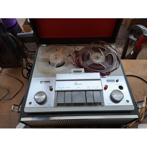 742 - Three items, one Garrard SP25 Mk. IV four-speed turntable with instruction manual and spare shure M7... 