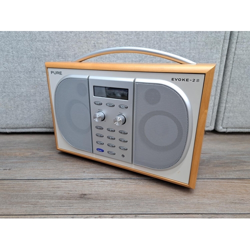 748 - A boxed Pure Evoke-2S DAB/FM radio with instruction manual