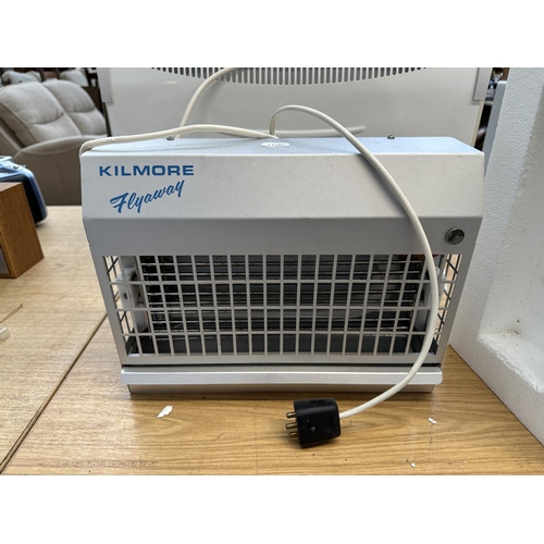 856 - Four items, two boxed Dimplex electric convector heaters, one Glen convector heater and one boxed Ki... 