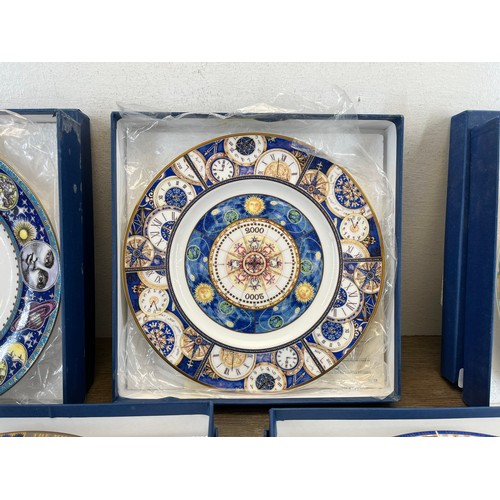 388 - Five boxed Compton & Woodhouse Millennium collector's plates, one Wedgwood, one Royal Worcester, one... 