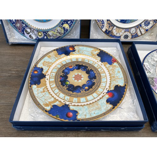 388 - Five boxed Compton & Woodhouse Millennium collector's plates, one Wedgwood, one Royal Worcester, one... 