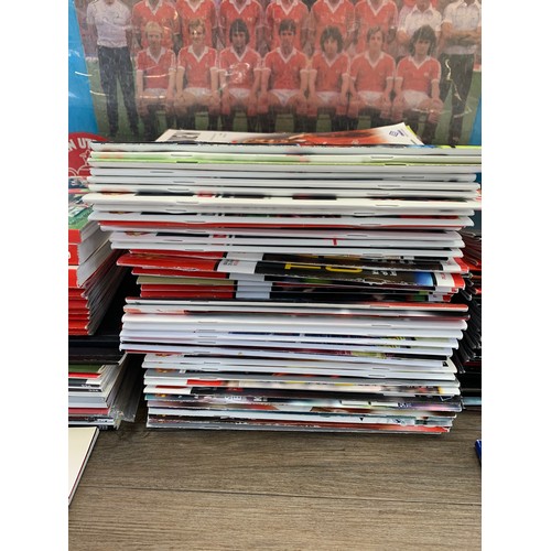 531 - A large quantity of Manchester United football programmes to include UEFA Champions League Final Mos... 