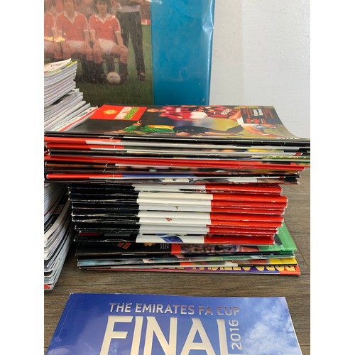 531 - A large quantity of Manchester United football programmes to include UEFA Champions League Final Mos... 