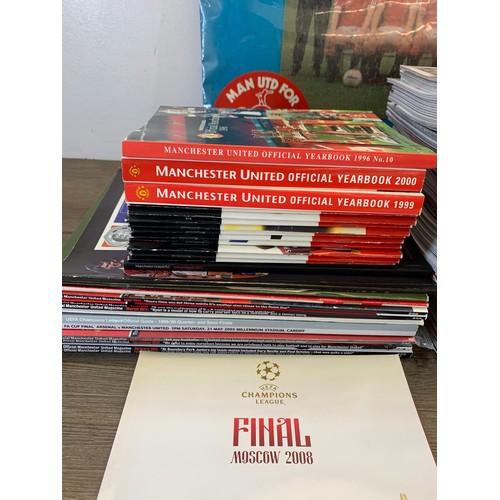 531 - A large quantity of Manchester United football programmes to include UEFA Champions League Final Mos... 