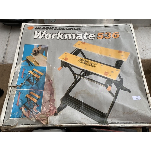 985 - A boxed Black & Decker workmate 536 folding workbench