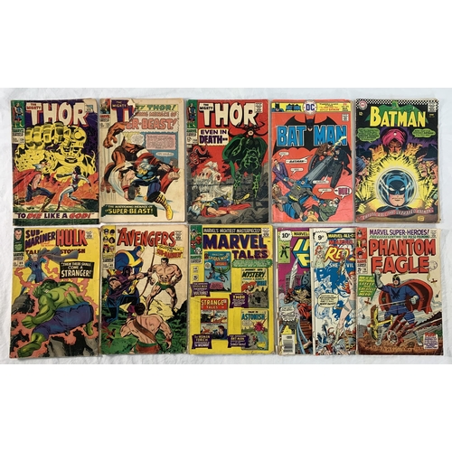 2193 - Ten Comics. Various years and titles includes The Mighty Thor #135, #139 and #150, Marvel Tales #4, ... 