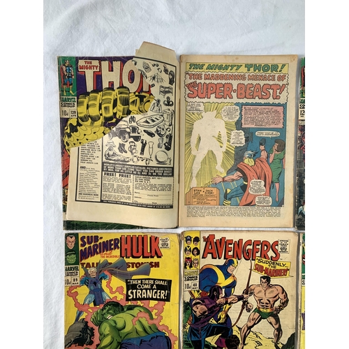 2193 - Ten Comics. Various years and titles includes The Mighty Thor #135, #139 and #150, Marvel Tales #4, ... 