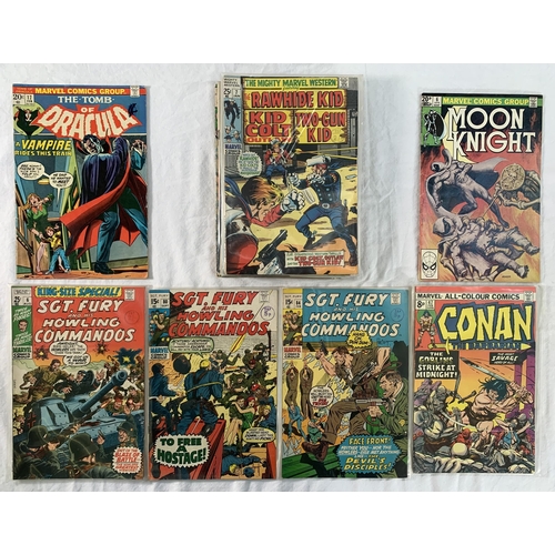 2197 - Nineteen Marvel Comics. Various years and titles includes Sgt Fury and his Howling Commandos #6, #80... 