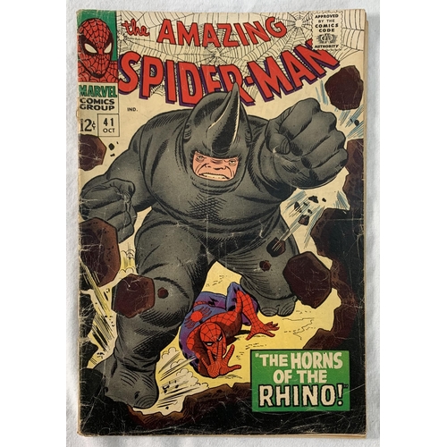 2199 - The Amazing Spider-Man #41 Vol.1 October 1966 1st appearance of Rhino (Aleksei Sytsevich) Mike Espos... 