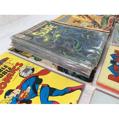 2200 - Approx Forty Comics includes Batman Double Double #2 and #3, Superman Double Double #3, The Flash #1... 