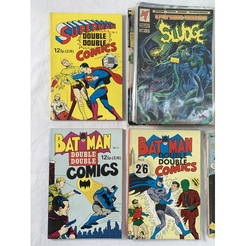 2200 - Approx Forty Comics includes Batman Double Double #2 and #3, Superman Double Double #3, The Flash #1... 