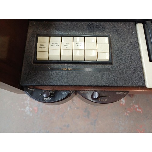 840 - A Hammond organ with Leslie speaker connecter