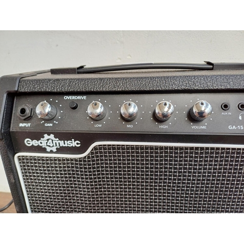 837 - A Gear 4 Music GA-15 guitar practice amplifier