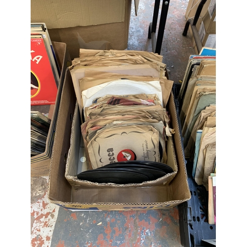 1035 - Ten boxes containing a large quantity of LP records