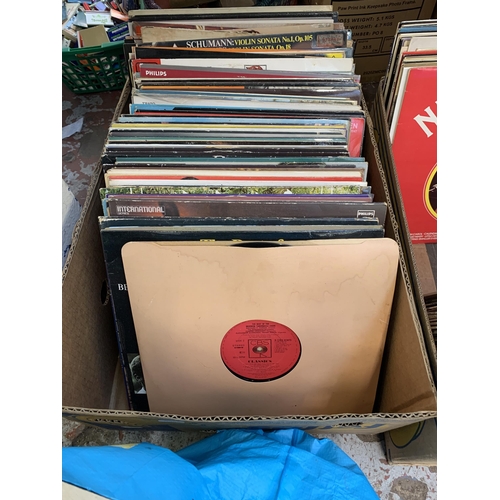 1035 - Ten boxes containing a large quantity of LP records