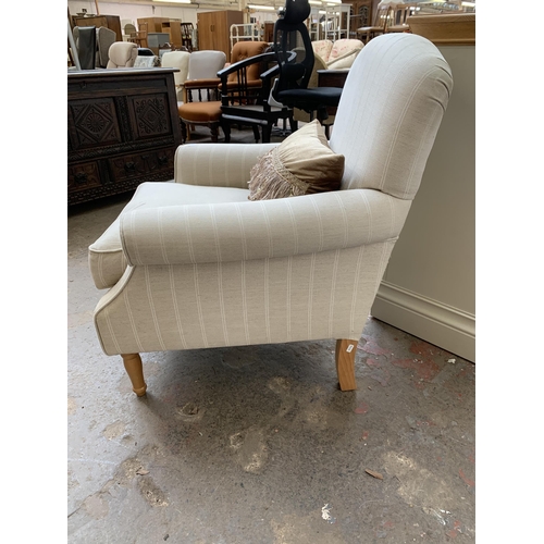 2A - A modern fabric upholstered Cambridge chair - approx. 92cm high x 80cm wide x 77cm deep