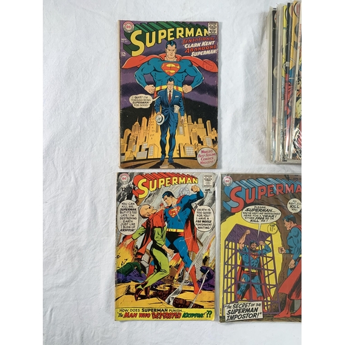 2192 - Twenty One DC Comics. Superman. Includes #201, #205, #225, #228, #232, #238, #240 Neal Adams cover a... 