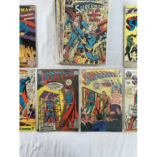 2192 - Twenty One DC Comics. Superman. Includes #201, #205, #225, #228, #232, #238, #240 Neal Adams cover a... 