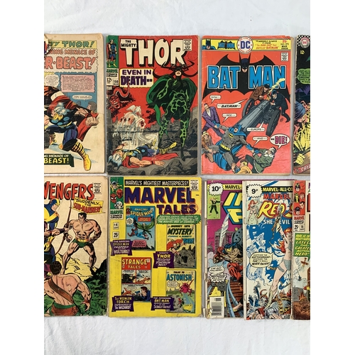 2193 - Ten Comics. Various years and titles includes The Mighty Thor #135, #139 and #150, Marvel Tales #4, ... 