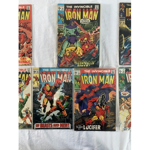 2196 - Fourteen Marvel Comics. Iron Man. Various years includes #13, #15 1st appearance of Alex Niven (late... 