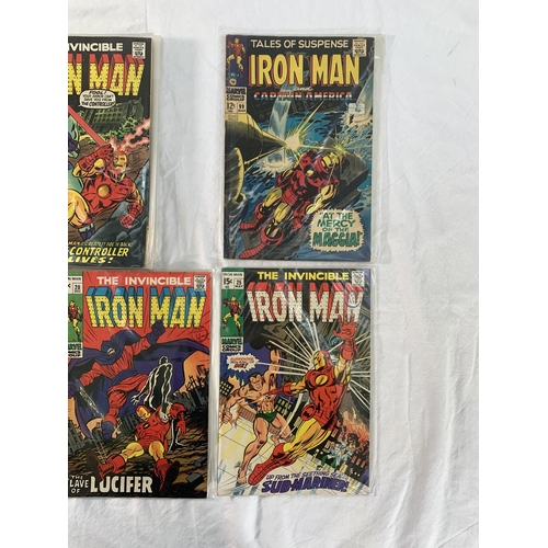 2196 - Fourteen Marvel Comics. Iron Man. Various years includes #13, #15 1st appearance of Alex Niven (late... 