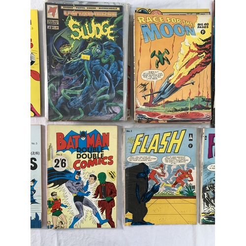 2200 - Approx Forty Comics includes Batman Double Double #2 and #3, Superman Double Double #3, The Flash #1... 