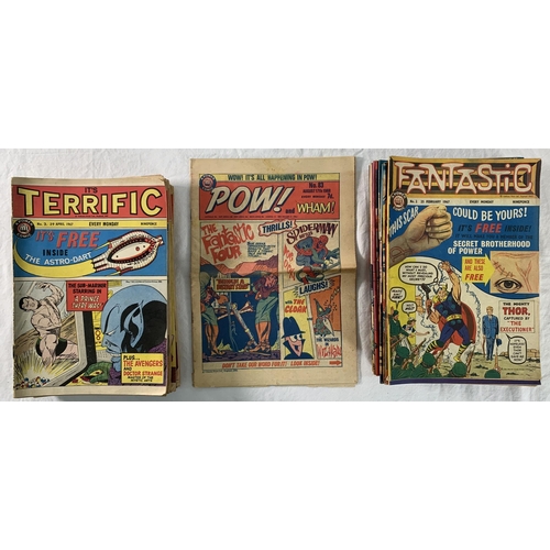 2202 - Fifty Three British Comics published by Odhams Press' Power Comics. Includes 'Fantastic' #2, #11 to ... 