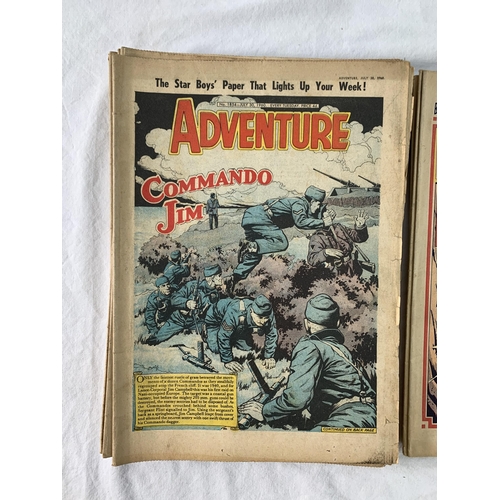 2203 - Twenty Four DC Thomson Boys' Papers (1960-1961) Includes three titles from the Big Five, Adventure, ... 