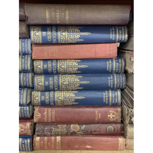 433 - A large collection of 19th century and later hardback books to include The Strand Magazine, Punch, O... 