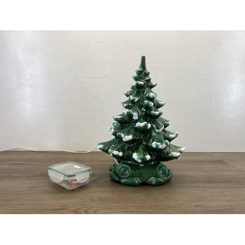 345 - A 1970s Atlantic Mold Ceramic Christmas tree light - approx. 40cm high