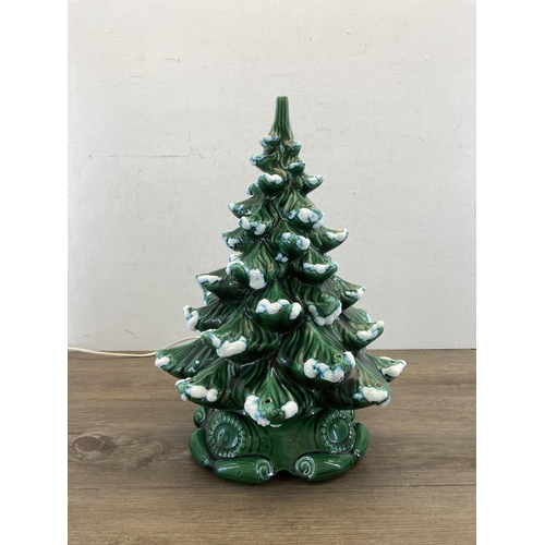 345 - A 1970s Atlantic Mold Ceramic Christmas tree light - approx. 40cm high