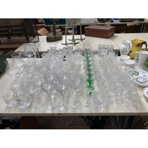 350 - Approx. 95 pieces of glassware to include Royal Brierley etc.