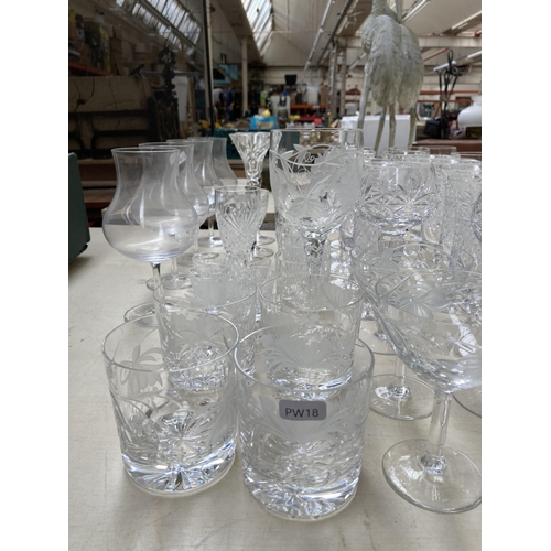 350 - Approx. 95 pieces of glassware to include Royal Brierley etc.