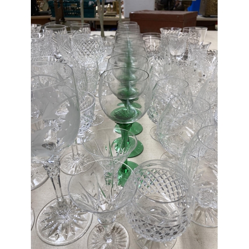 350 - Approx. 95 pieces of glassware to include Royal Brierley etc.