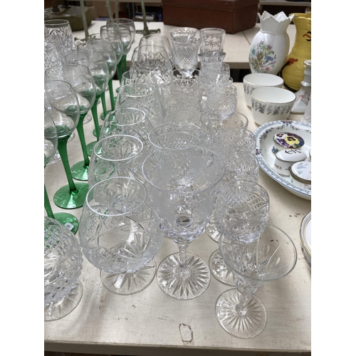 350 - Approx. 95 pieces of glassware to include Royal Brierley etc.