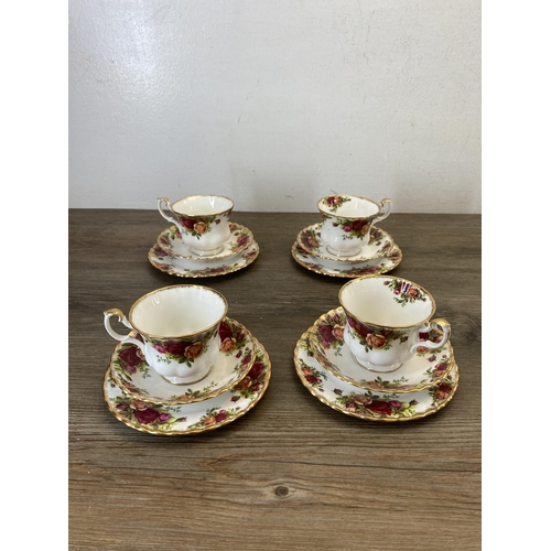 352 - Twenty pieces of Royal Albert Old Country Roses bone china to include six tea cups, six saucers, fiv... 