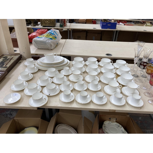 354 - A collection of Caverswall fine bone china dinner ware