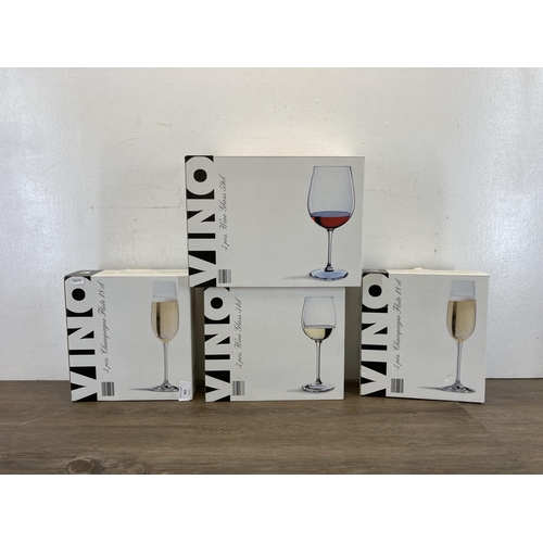 363 - Four boxed sets of Maser Austria Vino drinking glasses